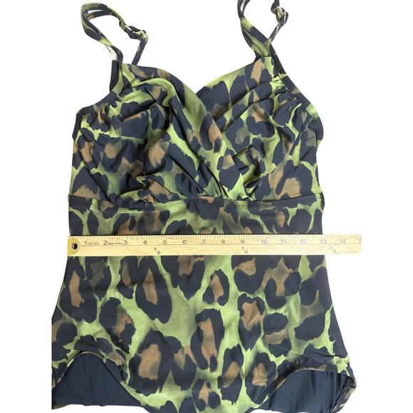 Magicsuit One Piece Swimsuit Women Bathing Suit‎ Green Animal Print Slimming - Picture 5 of 11